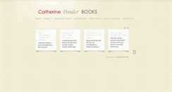 Desktop Screenshot of catherineponderbooks.com