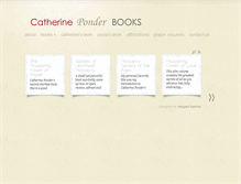 Tablet Screenshot of catherineponderbooks.com